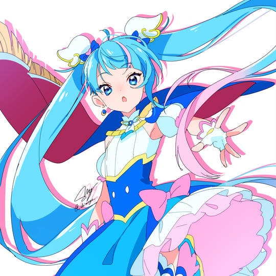 索拉·哈雷瓦塔尔《Hanging sky！ 光之美少女》头像图片，天空天使啊-萌图百科
