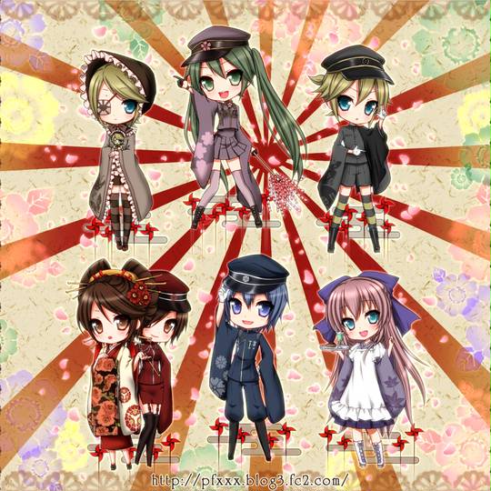 初音一家成员C社6只头像图片