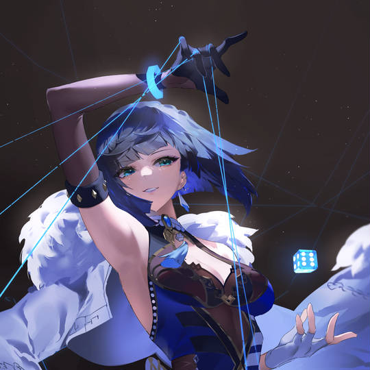 原神夜兰的pixiv头像图片