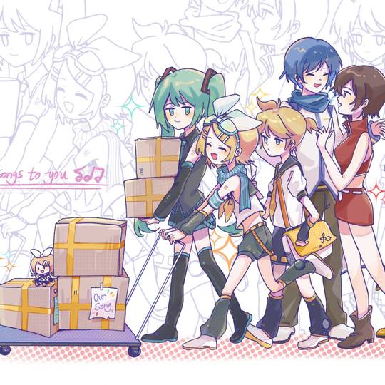 初音一家成员C社6只头像图片