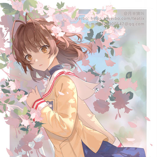 CLANNAD, 古河渚, 美人回眸, 桜吹雪, key1000users入り