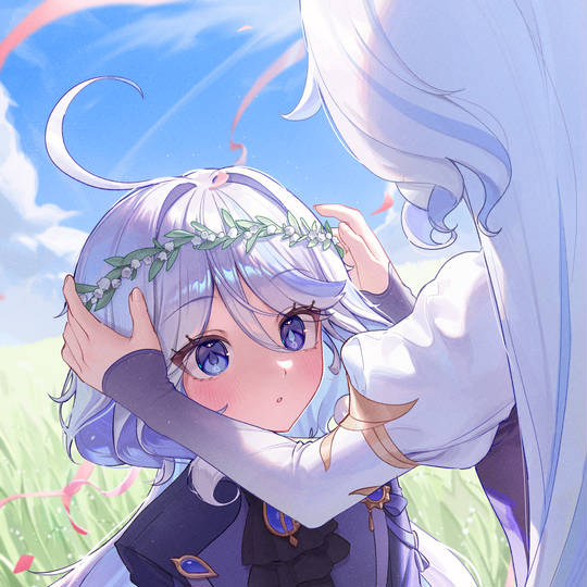 GenshinImpact, 原神, 小女孩, 花冠, 芙宁娜·德·枫丹图片