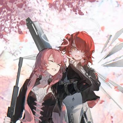 《明日方舟》能天使红头发头像图片，企鹅物流公司成员-萌图百科