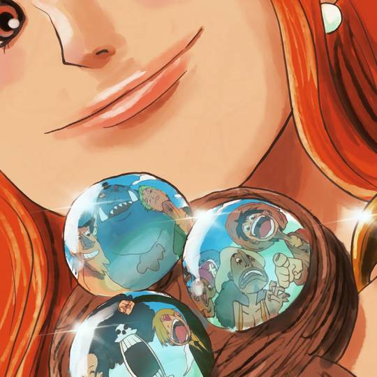 娜美《海贼王》头像图片，A4腰、文身、高鼻梁