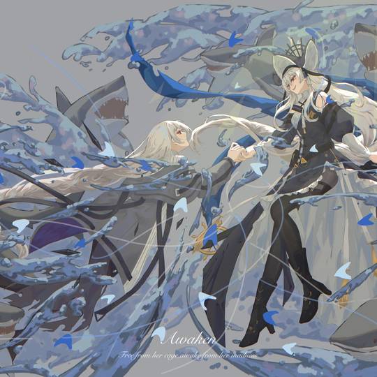 归溟幽灵鲨《明日方舟》头像图片