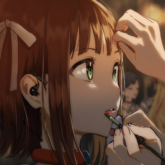 偶像大师, THEiDOLM@STER, 天海春香, スターピースメモリーズ, makeup, 化粧, イヤモニ, アイマス10000users入り