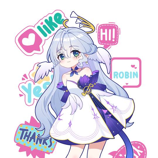 星穹铁道鸡翅膀女孩知更鸟头像图片