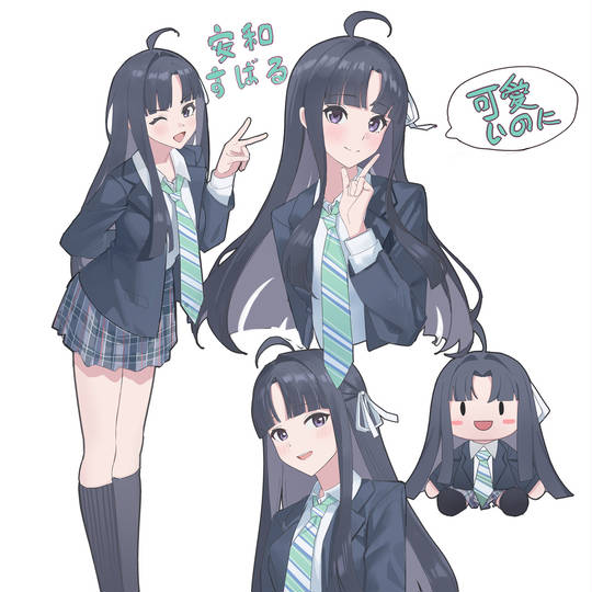 GirlsBandCry, 安和すばる, 黑色及膝袜, ガールズバンドクライ, 2024年時点で16歳, 2024年に16歳, 16歳