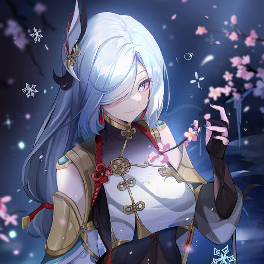 图片[14]-《原神》申鹤性感风头像图片，命之座愁疏座-萌图百科
