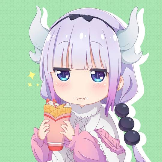DigitalArt, Fanart, 康娜卡姆依, 小林家的龙女仆, KannaKamui, 龙娘, 小林家的龙女仆 1000收藏