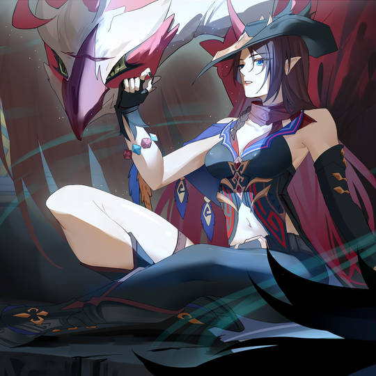 GenshinImpact, 恰斯卡, 大腿, chasca, thighs图片