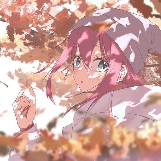 摇曳露营△, 各务原抚子, 紅葉, 木漏れ日, ゆるキャン△1000users入り