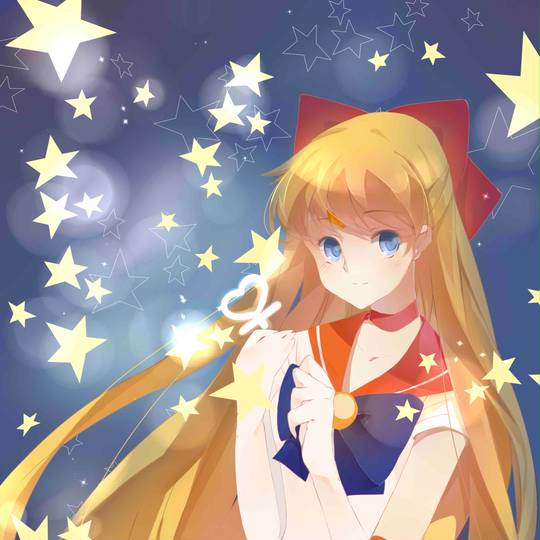 图片[4]-爱野美奈子美少女战士头像图片，配戴红色的大蝴蝶结-萌图百科