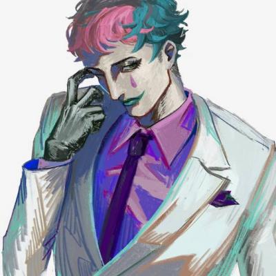 彩虹社VTuber活动中小丑男周·力一头像图片-萌图百科