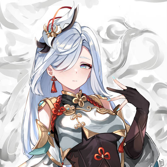 图片[9]-《原神》申鹤性感风头像图片，命之座愁疏座-萌图百科