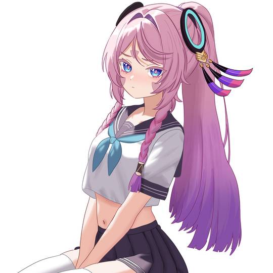 Genshin, GenshinImpact, 原神, 茜特菈莉, Citlali, schooluniform, Navel, 原神500收藏, 原神学園
