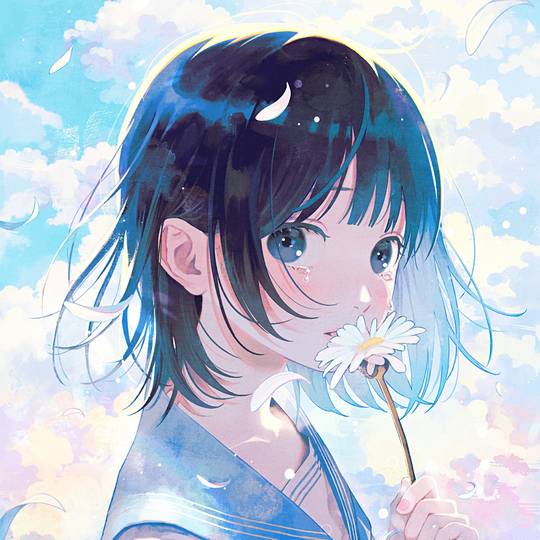 犀利眼神的女孩头像图片