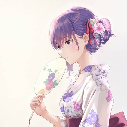 间桐樱, Fate/staynight, Heaven's_Feel, 浴衣, 赤脚, 下屋則子, Fate5000users入り