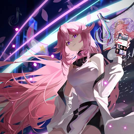 原神, younggirl, 少女, 女孩子, 魅惑的大腿, 狐耳, 美少女, 粉色头发, 八重神子, GuujiYae
