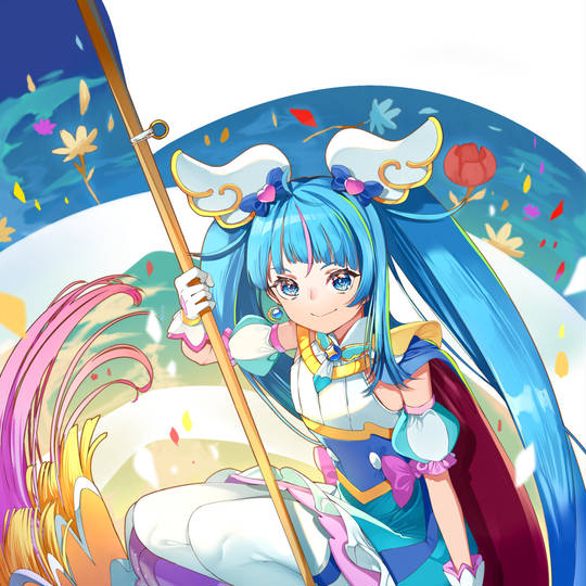 图片[12]-索拉·哈雷瓦塔尔《Hanging sky！ 光之美少女》头像图片，天空天使啊-萌图百科