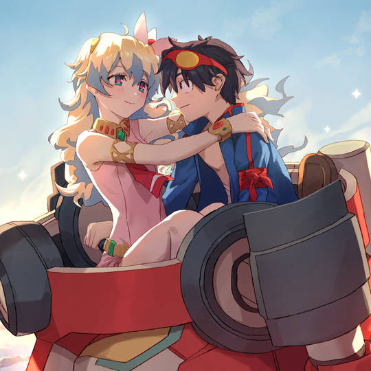 天元突破, gurren lagann, 尼娅, Simon, Simon/Nia