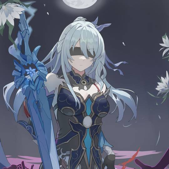 人送尊号「无罅飞光」，镜流《崩坏：星穹铁道》头像图片，御姐、冰美人-萌图百科