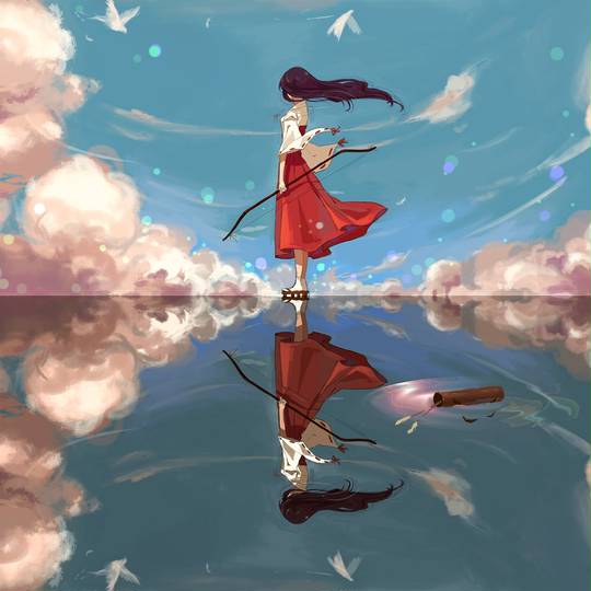 太美了, 犬夜叉, 反射, 桔梗, 巫女图片