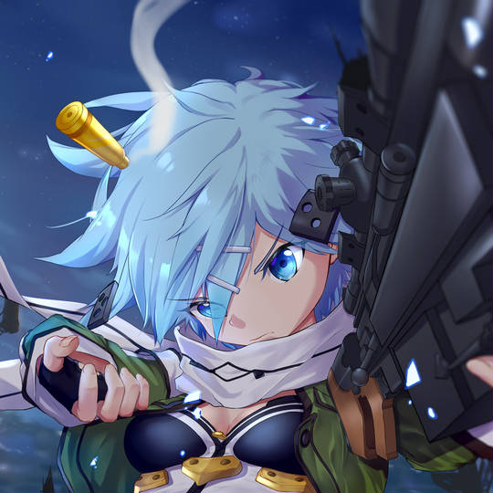 刀剑神域, Sinon, 朝田诗乃, GGO图片