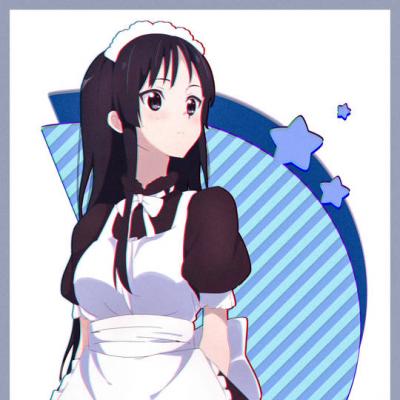 《轻音少女》秋山澪可爱头像图片，贝斯手及伴唱-萌图百科