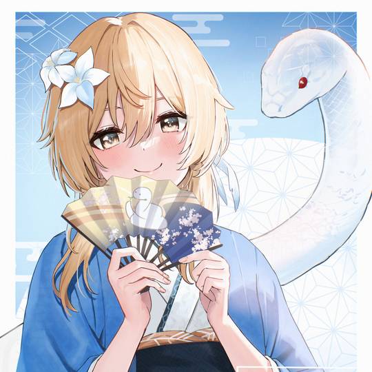 原神, GenshinImpact, 萤（原神）, 女孩子, 贺年卡, Lumine, 和服, 2025, 新年