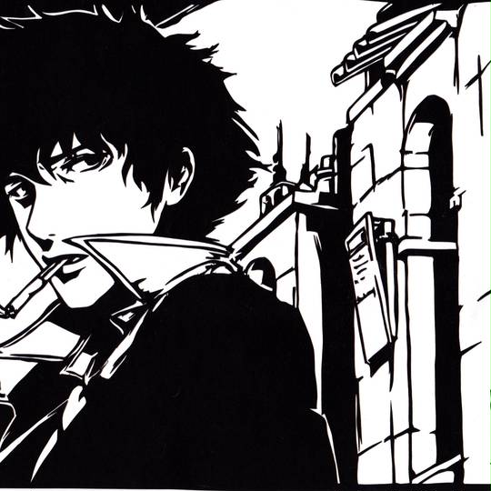 cowboy bebop, CowboyBebop, 剪纸画, Spike Spiegel