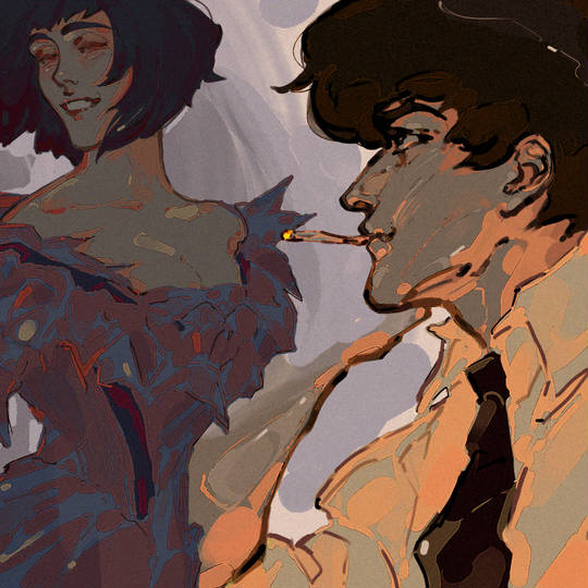 cowboy bebop, cowboybebop, Spike Spiegel, Faye Valentine