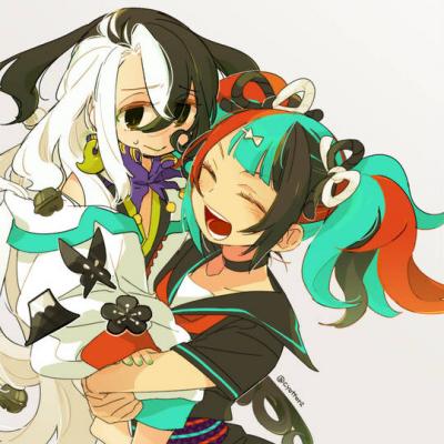 清少纳言《Fate/Grand Order》头像图片，染发、双马尾、伞-萌图百科