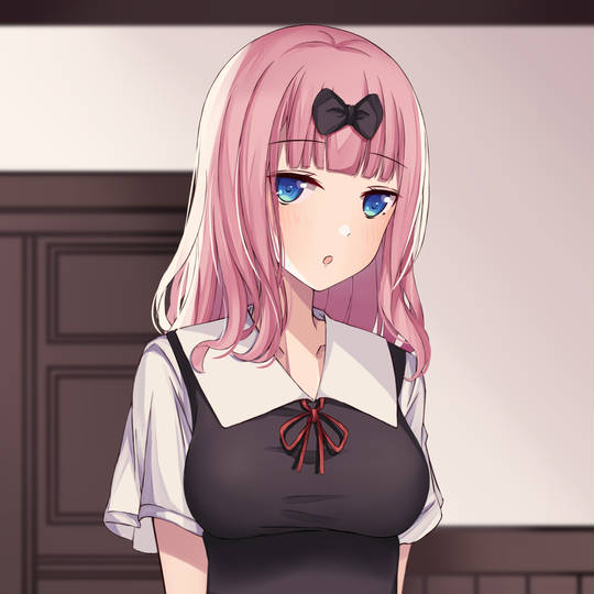 辉夜大小姐想让我告白~天才们的恋爱头脑战~, 藤原千花, chika, fujiwara, 背心裙, 辉夜大小姐想让我告白1000收藏, 乳袋, 紐タイ, 巨乳, 夏服