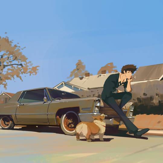 illustration, concept, painting, sketch, Original, art, fanart, 风景, cowboy bebop, Spike Spiegel