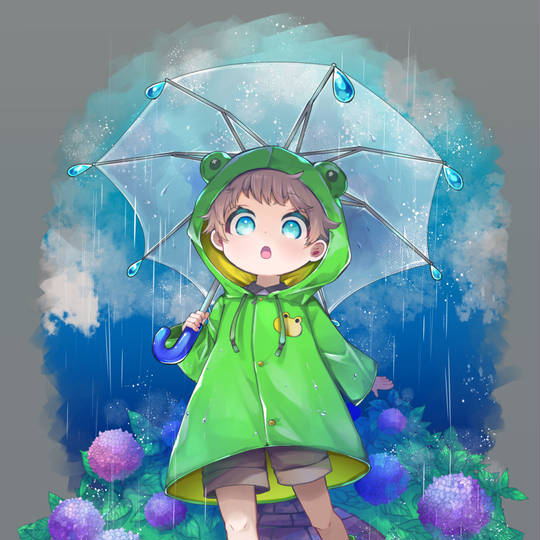 下雨时的头像图片