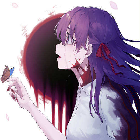 《Fate/stay night》间桐樱超乖巧的头像图片高清-萌图百科