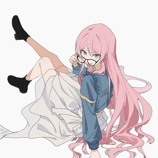 插画, 少女, 同人, 长发, 千早愛音, JK, BanG_Dream!, バンドリ1000users入り, 眼镜