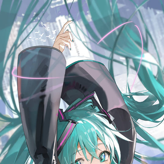 初音未来超高清头像图片