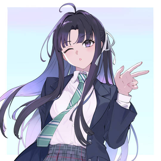 ガールズバンドクライ, 安和すばる, 女校学生, 抛媚眼, 制服, blazer, ガルクラ1000users入り, 2024年時点で16歳, 2024年に16歳, 16歳