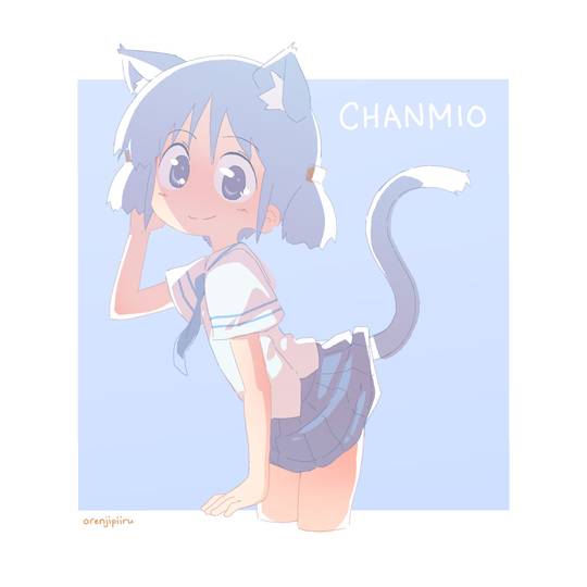 兽耳, 猫耳, 长野原美绪, 制服, 尾巴图片