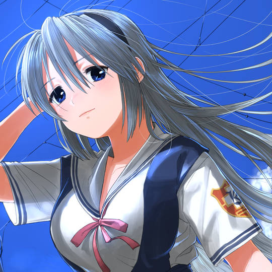 CLANNAD, 坂上智代, 吊りスカート, 紐タイ, 巨乳化, key500users入り