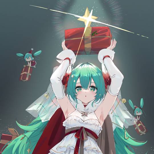 VOCALOID, 初音未来, 女孩子, 私の本気, 圣诞节, VOCALOID 1000收藏