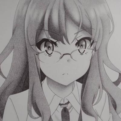《青春猪头少年系列》双叶理央头像图片，由种崎敦美配音-萌图百科