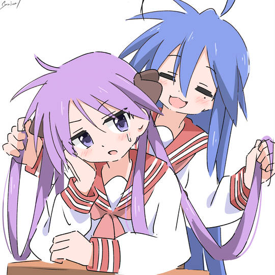 泉此方, 柊镜, こなかが, 幸运星, Lucky☆Star, 水手服