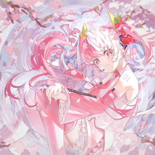 初音未来之樱未来超美头像图片16张