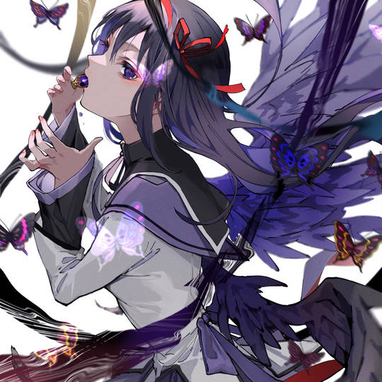 《魔法少女小圆》暁美ほむら 晓美焰头像图片超好看的-萌图百科