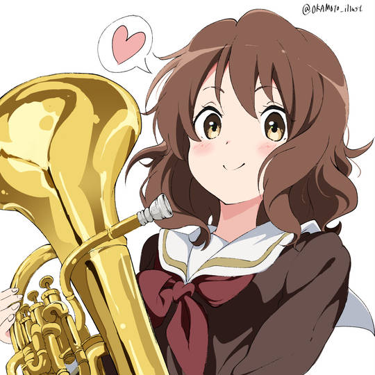 黄前久美子, 吹响吧！上低音号, 女孩子, 制服, 水手服, euphonium, 黒沢ともよ