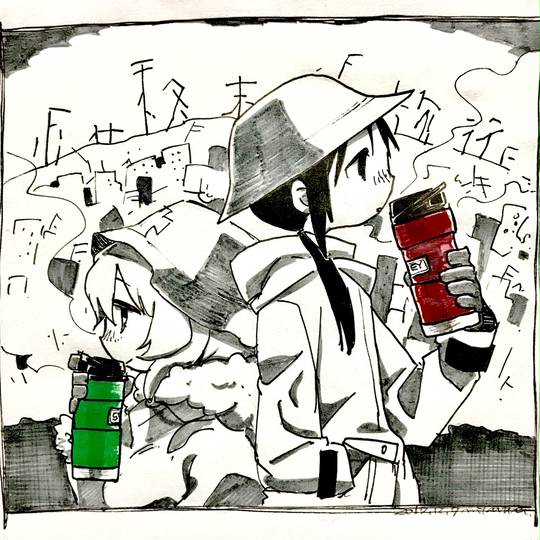 《少女终末旅行》动漫头像高清，正朝着深渊/黎明迈进-萌图百科
