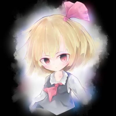 《东方红魔乡》露米娅（ルーミア）头像图片，萝莉、笨蛋、短发-萌图百科